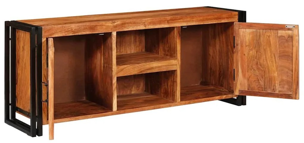 vidaXL Ντουλάπι TV Καφέ 120 x 30 x 50 cm Μασίφ ξύλο ακακίας