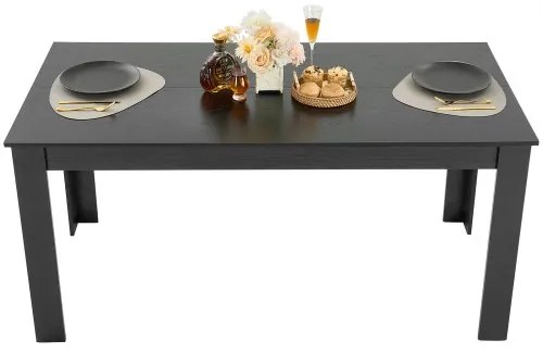 VEVOR 63in Rectangle Dining Table Wood Kitchen Table for 4-6 Person (Only Table)