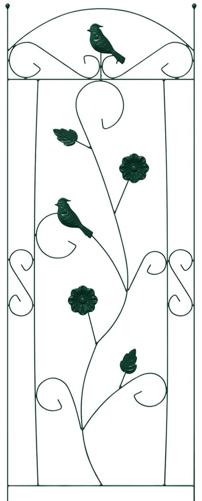 vidaXL Φράχτης Κήπου 3 pcs Πράσινο 112 x 40 εκ Ατσάλι