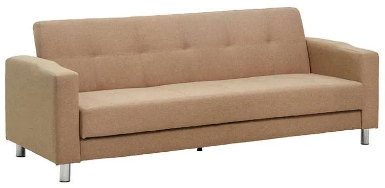 Καναπές-Κρεβάτι Τριθέσιος MATIZ Μπεζ Ύφασμα 206x81x78cm