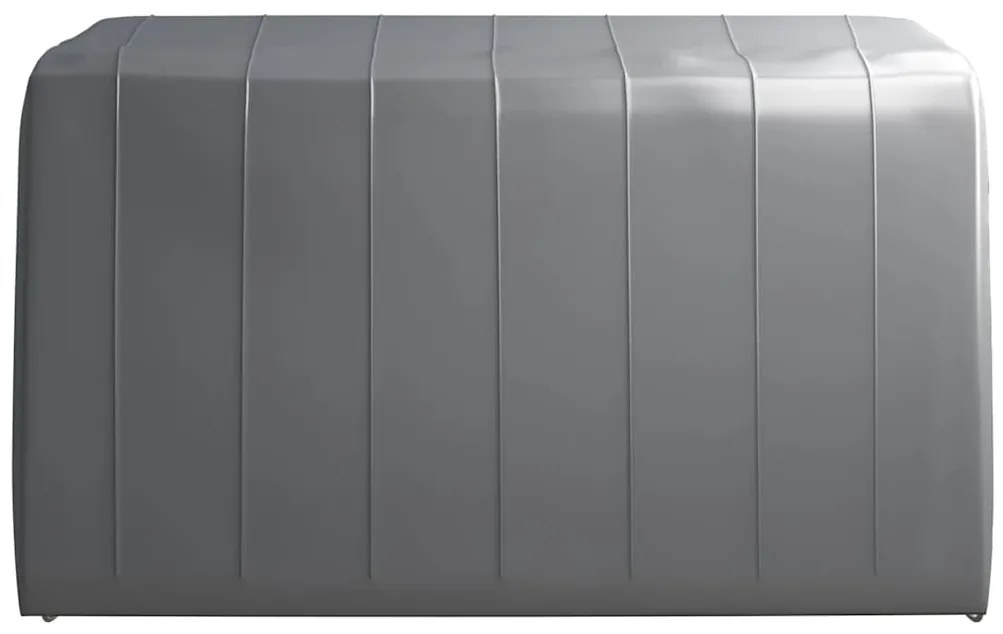vidaXL Τέντα Αποθήκευσης Γκρι 370 x 370 εκ. Ατσάλινη