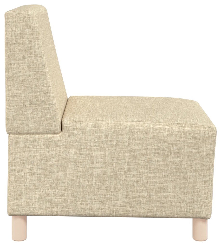 vidaXL Καθίσμα Σαλονιού 3 pcs Κρεμ 55 x 74 x 82 εκ. ύφασμα