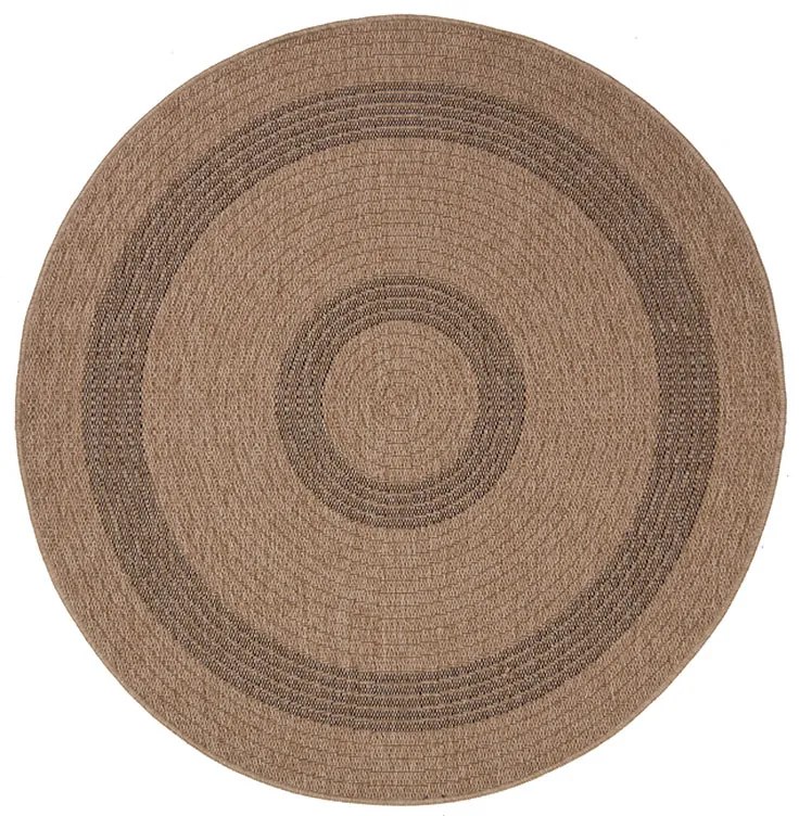 Στρογγυλό Χαλί Καλοκαιρινό (Φ160) Royal Carpet Avanos 8866 Black