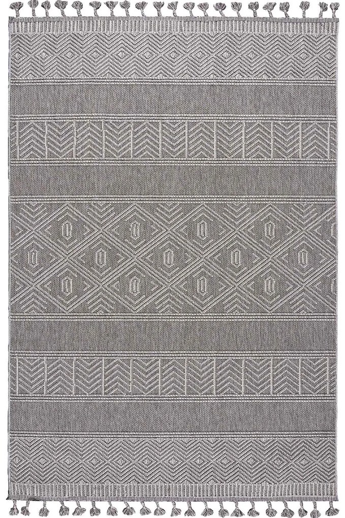 Χαλί PARALLEL GREY Σετ Κρεβατοκάμαρας (67 x 140 (2) + 67 x 230 εκ.)