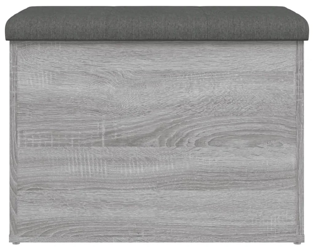 vidaXL Παγκάκι Αποθήκευσης Γκρι Sonoma 62x42x45 εκ. Επεξεργασμένο Ξύλο