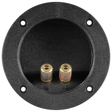 POWERTECH τερματικό ηχείου 6mm ή banana plug 4mm CAB-V036, Φ105mm, μαύρο