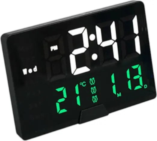 Ψηφιακό ρολόι - Ξυπνητήρι - 6627 - 466271 - Black