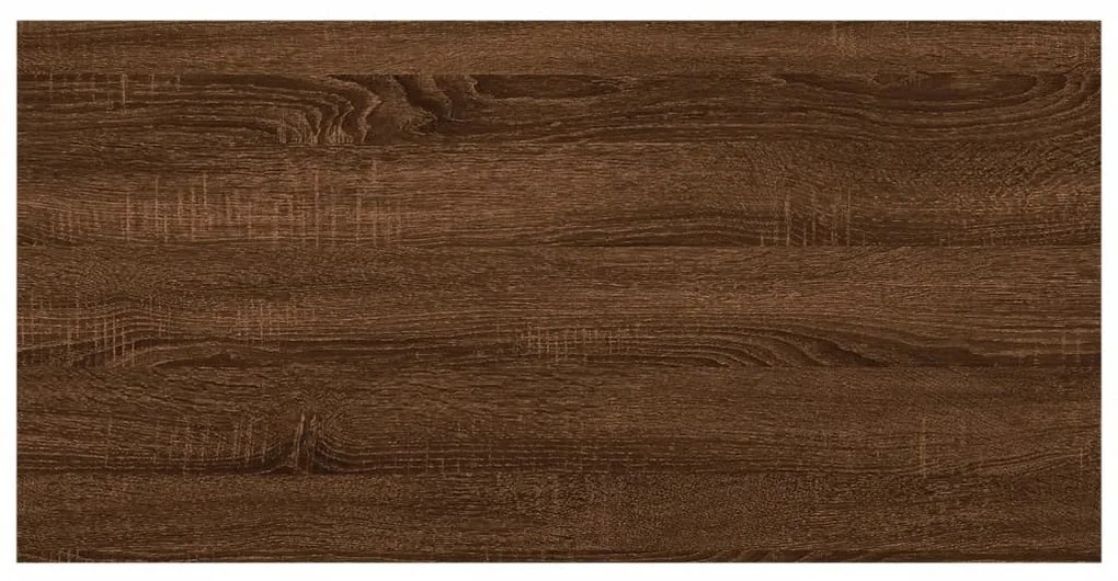 vidaXL Ράφια Τοίχου 8 τεμ. Καφέ Δρυς 40x20x1,5 εκ. από Επεξ. Ξύλο