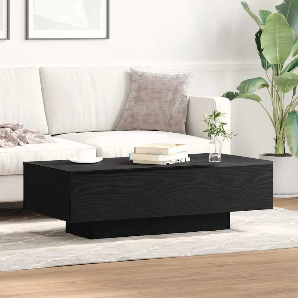 vidaXL Τραπεζάκι Σαλονιού Μαύρη δρυς 100 x 49.5 x 31 cm
