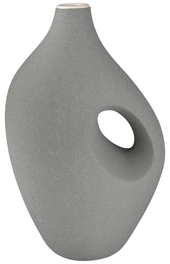 Βάζο 'Radon' Κεραμικό Μπεζ/Γκρι 11x18x28.5cm-05161026