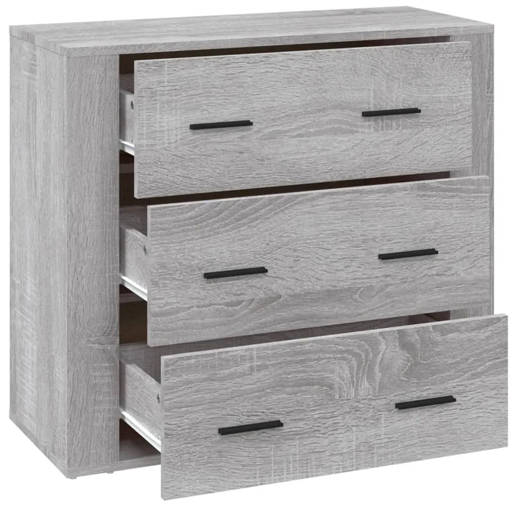 vidaXL Ντουλάπι Γκρι Sonoma 80x33x70 εκ. από Επεξεργασμένο Ξύλο