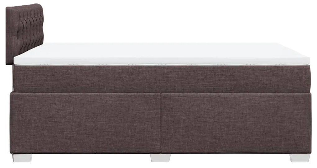 ΚΡΕΒΑΤΙ BOXSPRING ΜΕ ΣΤΡΩΜΑ ΣΚΟΥΡΟ ΚΑΦΕ 120X190 ΕΚ ΥΦΑΣΜΑΤΙΝΟ 3288137