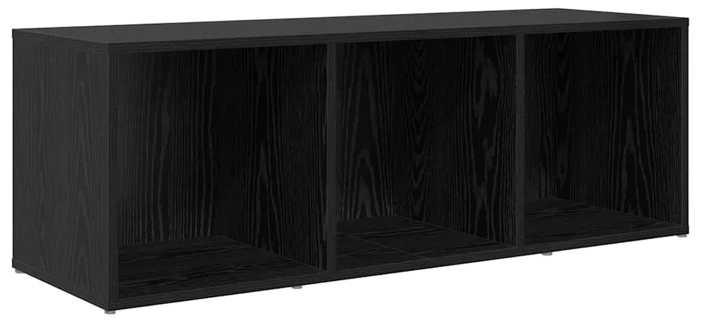 vidaXL Ντουλάπι TV 3 pcs Μαύρο 107 x 35 x 37 cm Επεξεργασμένο ξύλο