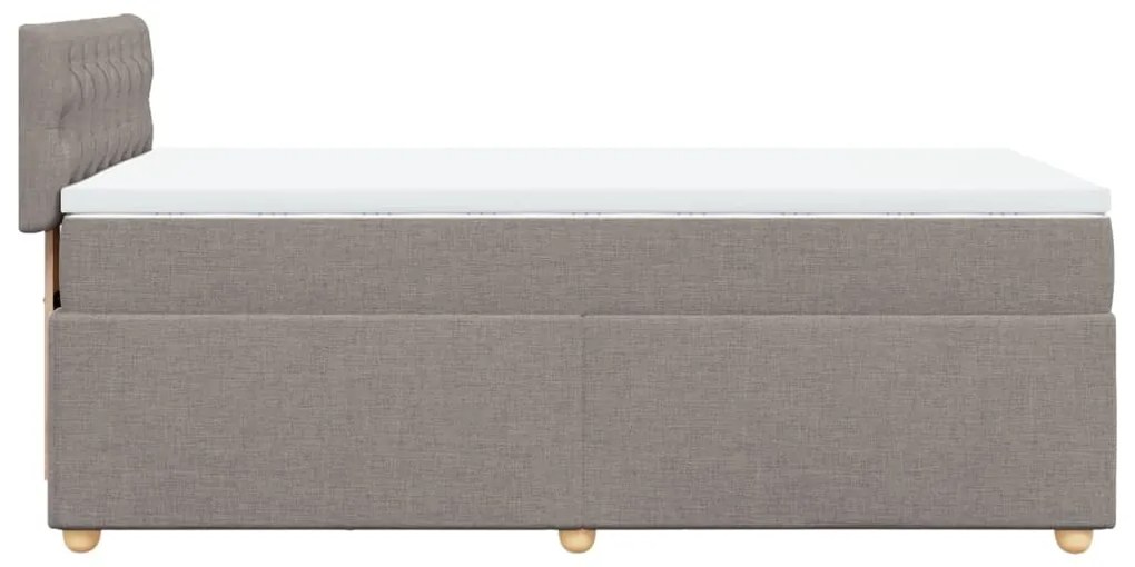 ΚΡΕΒΑΤΙ BOXSPRING ΜΕ ΣΤΡΩΜΑ TAUPE 80X200 ΕΚ. ΥΦΑΣΜΑΤΙΝΟ 3288818