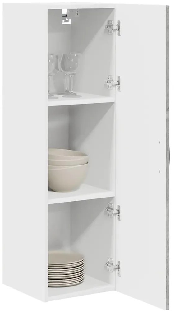 vidaXL Κρεμαστό ντουλάπι κουζίνας Σκυρόδεμα Γκρι 30 x 31 x 100 εκ.