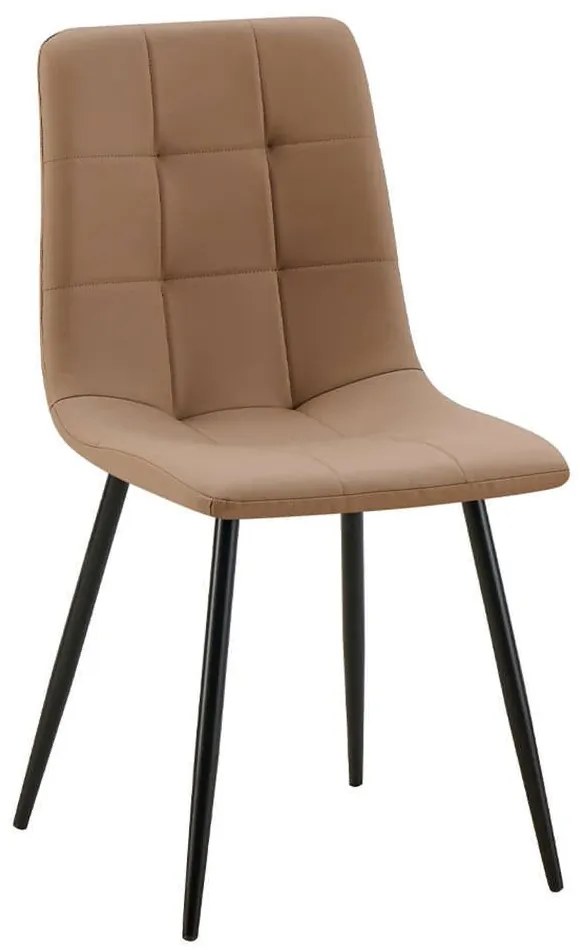 Καρέκλα Carre 03-1104 54,5x45x90cm Beige Μέταλλο,Ύφασμα