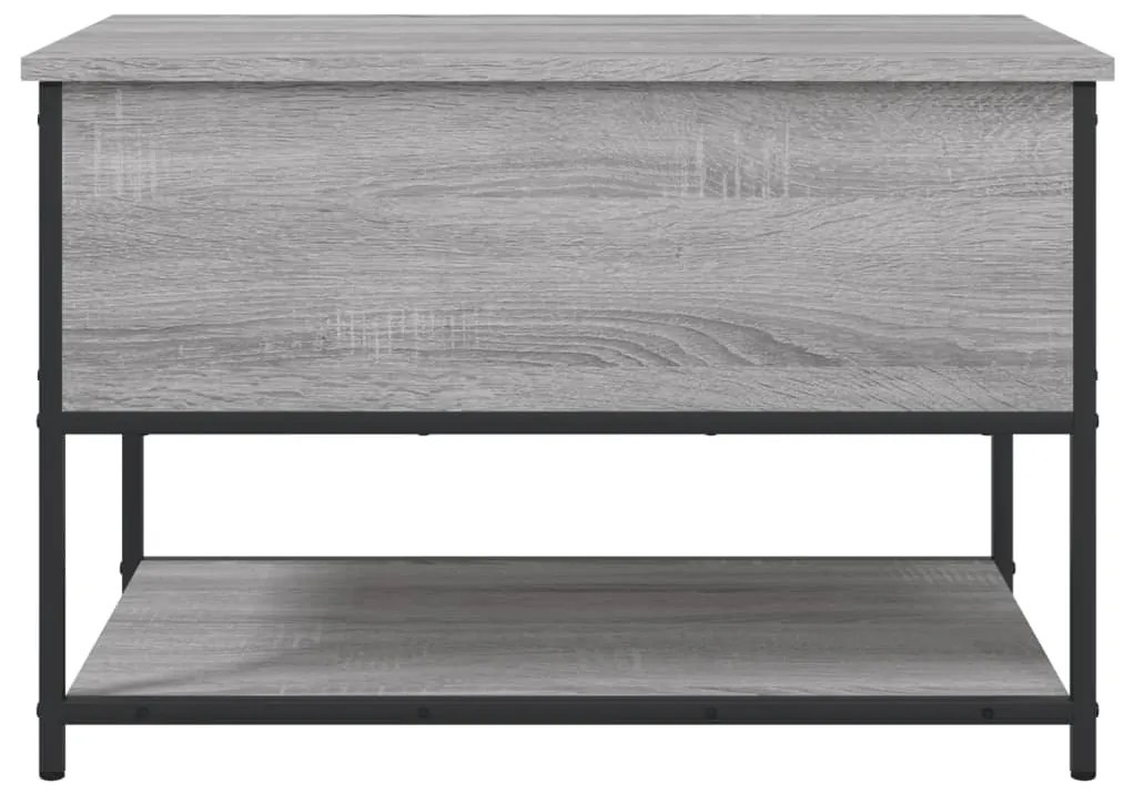 vidaXL Παγκάκι Αποθήκευσης Γκρι Sonoma 70x42,5x47εκ Επεξεργασμένο Ξύλο