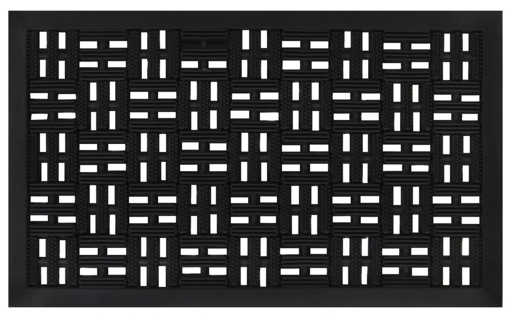 vidaXL Πατάκι Εισόδου Ορθογώνιο 45 x 75 εκ. από Καουτσούκ