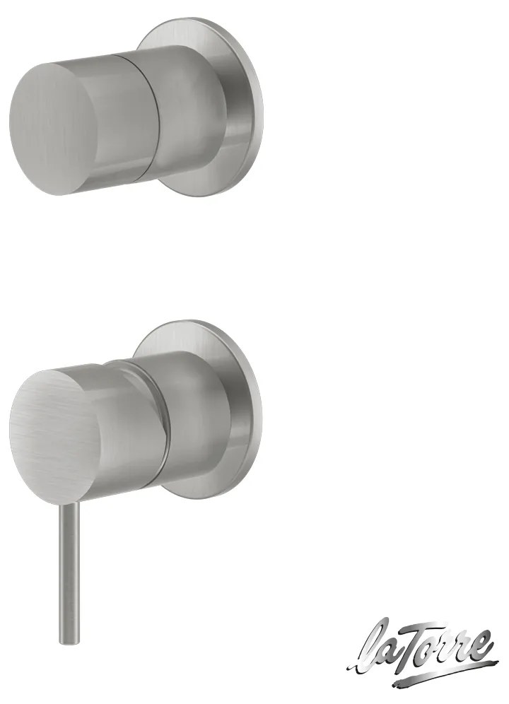 La Torre ELLE 316 inox Brushed Μίκτης εντοιχισμού 2 εξόδων INOX 316 35314-111