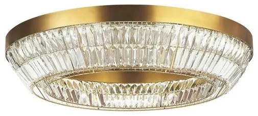 Πλαφονιέρα Φωτιστικό Οροφής LED 55W IP20 3000K Ορείχαλκος 23049 Zambelis-23049-Ορείχαλκος 23049
