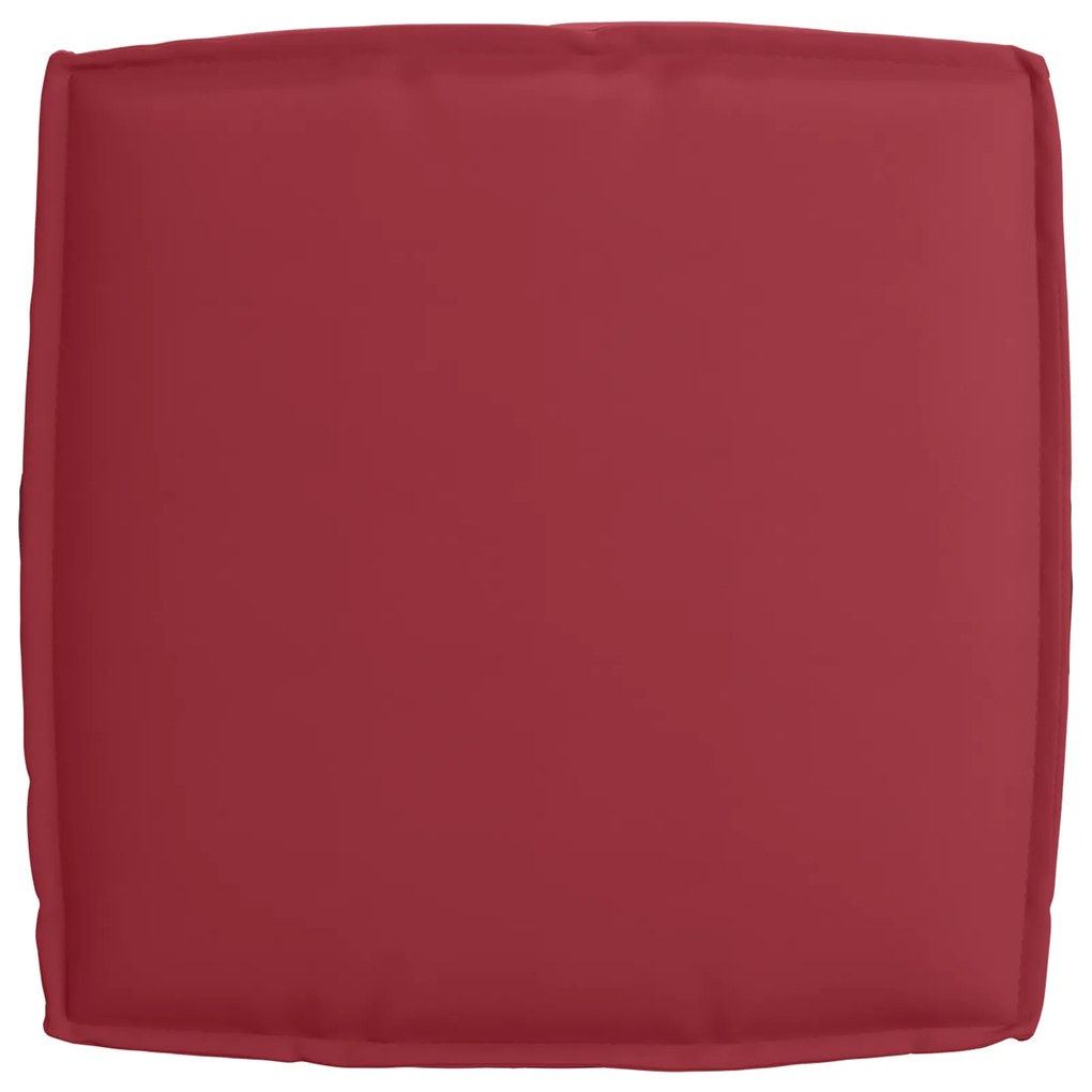 vidaXL Σετ Μαξιλαριών Παλέτας 2 Τεμαχίων Wine Red Oxford Fabric