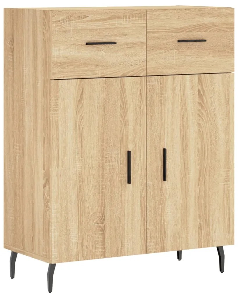 vidaXL Ντουλάπι Sonoma δρυς 69,5 x 34 x 180 εκ. από Επεξεργασμένο Ξύλο