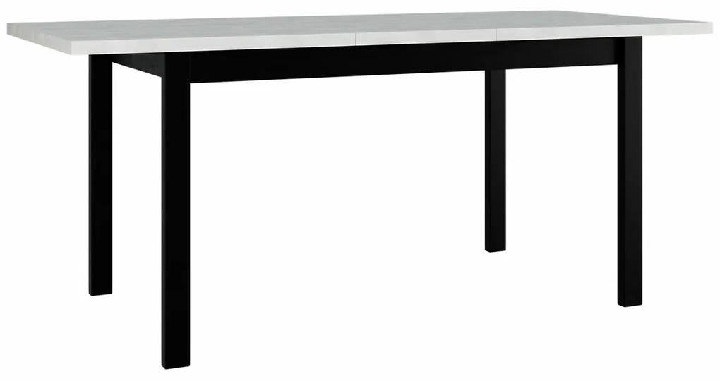 Τραπέζι Victorville 126, Μαύρο, Grandson δρυς, 76x80x140cm, 34 kg, Επιμήκυνση, Πλαστικοποιημένη μοριοσανίδα, Ξύλο, Μερικώς συναρμολογημένο