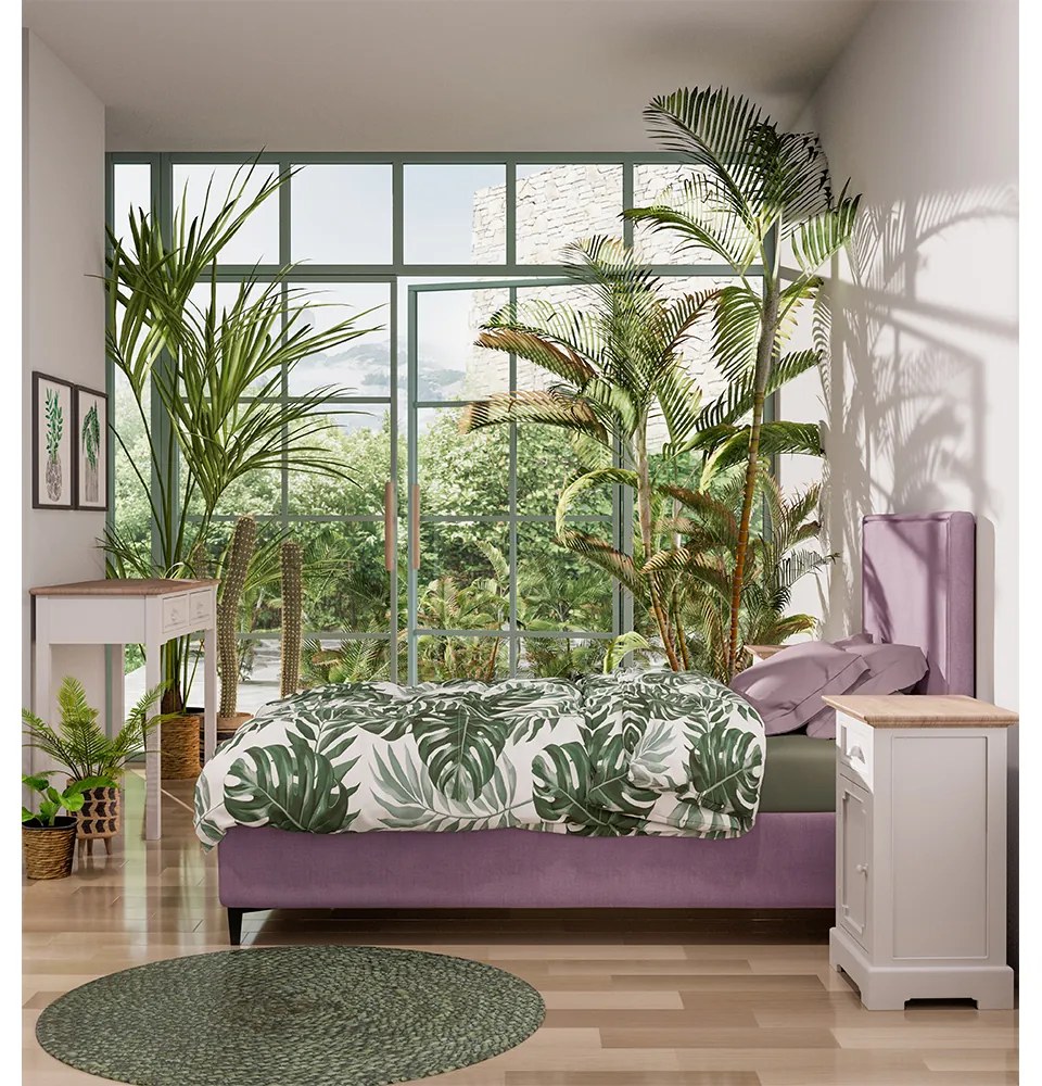 FRAME ΚΡΕΒΑΤΙ ΜΕ ΑΠΟΘΗΚ. ΧΩΡΟ (ΓΙΑ ΣΤΡΩΜΑ 90x200cm) ΡΟΖ 10-881 208x97xH121cm - 09-1775 - 09-1775