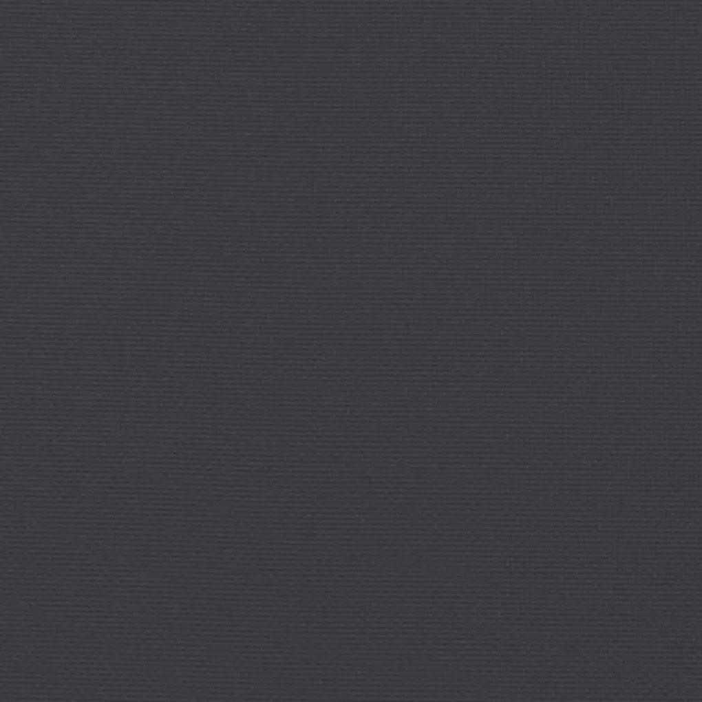 Μαξιλάρι Πάγκου Κήπου Μαύρο 200x50x4 εκ. Ύφασμα Oxford 47613