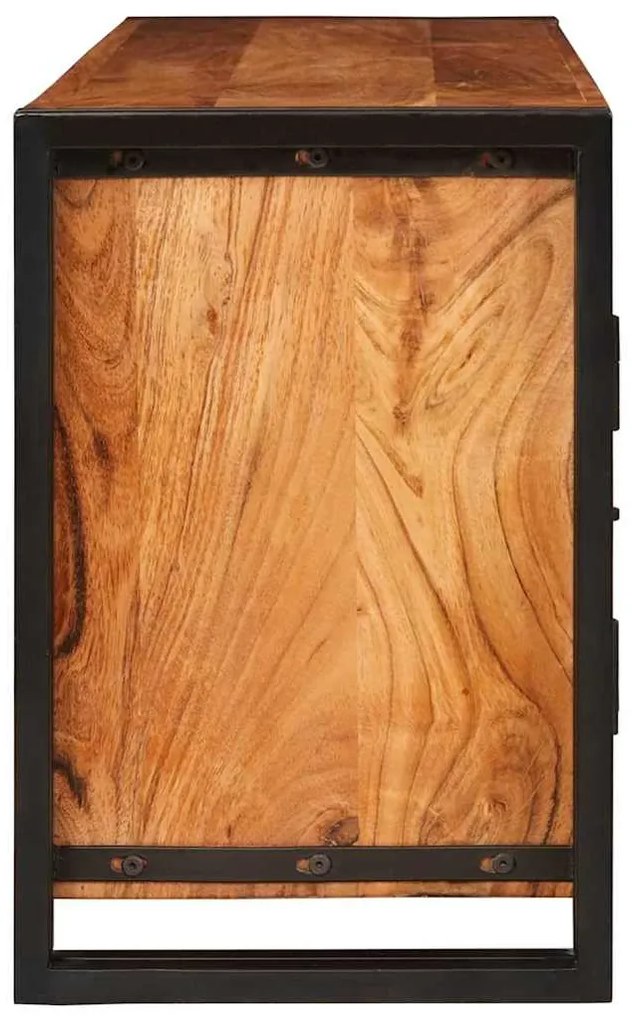 vidaXL Ντουλάπι TV Καφέ 120 x 30 x 50 cm Μασίφ ξύλο ακακίας