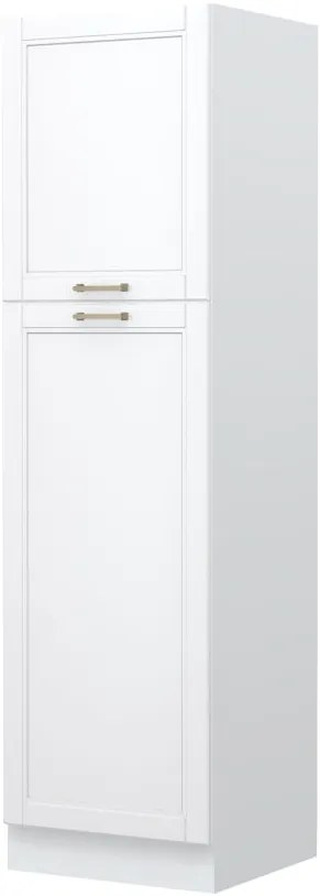 Επιδαπέδιο ντουλάπι ψηλό Tahoma K21-60-2KF-Λευκό - Λευκό ματ
