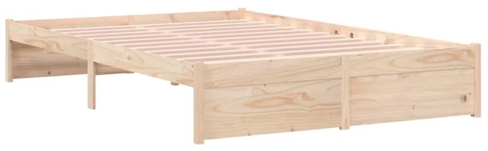 vidaXL Σκελετός Κρεβατιού Χωρίς Στρώμα 120x200 εκ Μασίφ Ξύλο