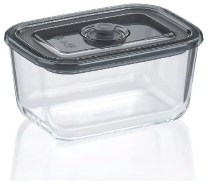 Δοχείο Τροφίμων Aurelia 12644 16,5x11,5x7,5cm 750ml Clear-Grey Kela Γυαλί