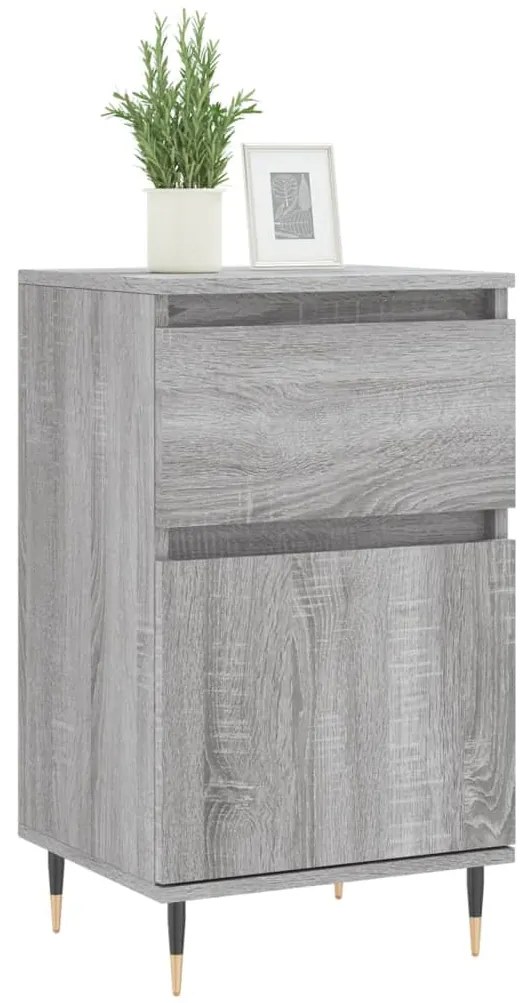 vidaXL Συρταριέρα Γκρι Sonoma 40 x 35 x 70 εκ. από Επεξεργασμένο Ξύλο