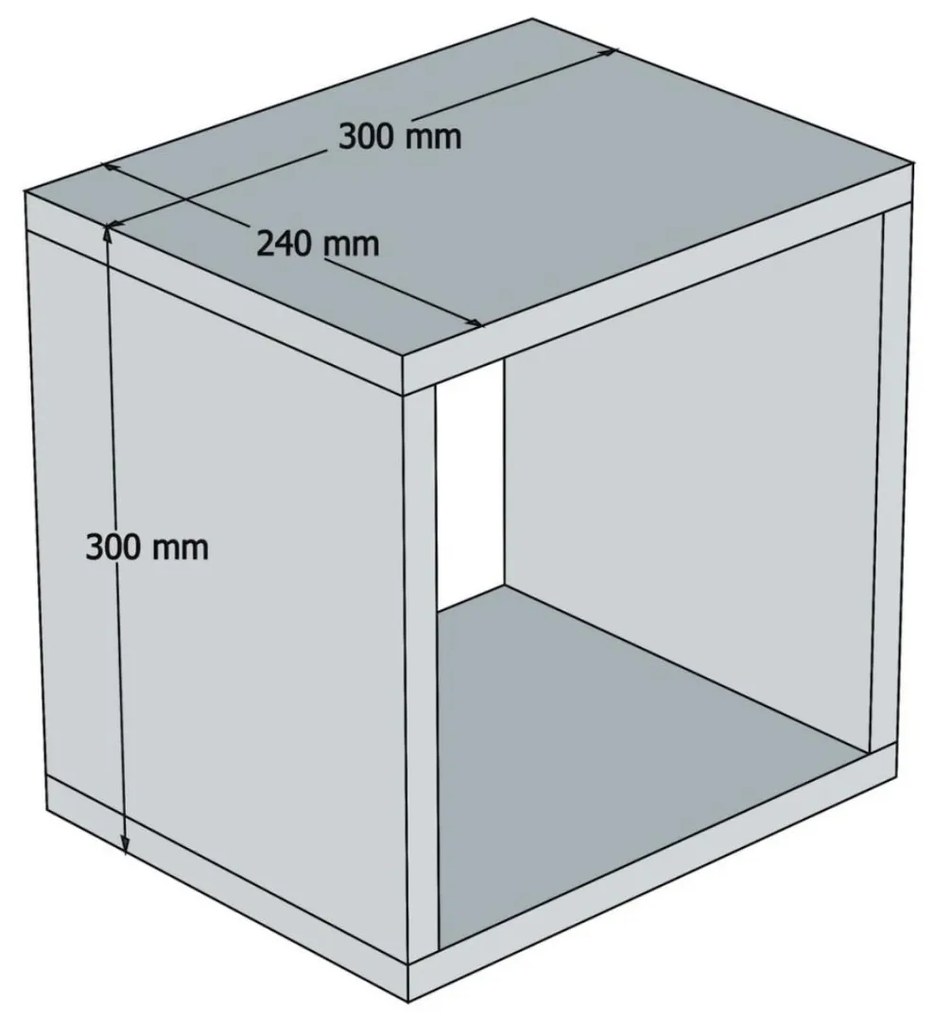 ΣΕΤ ΡΑΦΙΑ ΤΟΙΧΟΥ 5ΤΜΧ ΜΕΛΑΜΙΝΗΣ  ΚΑΡΥΔΙ 30x30x24Y εκ.