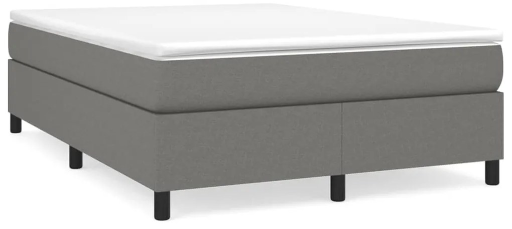 vidaXL Σκελετός Κρεβατιού Χωρίς Στρώμα Γκρι 140x200 εκ.Υφασμάτινο