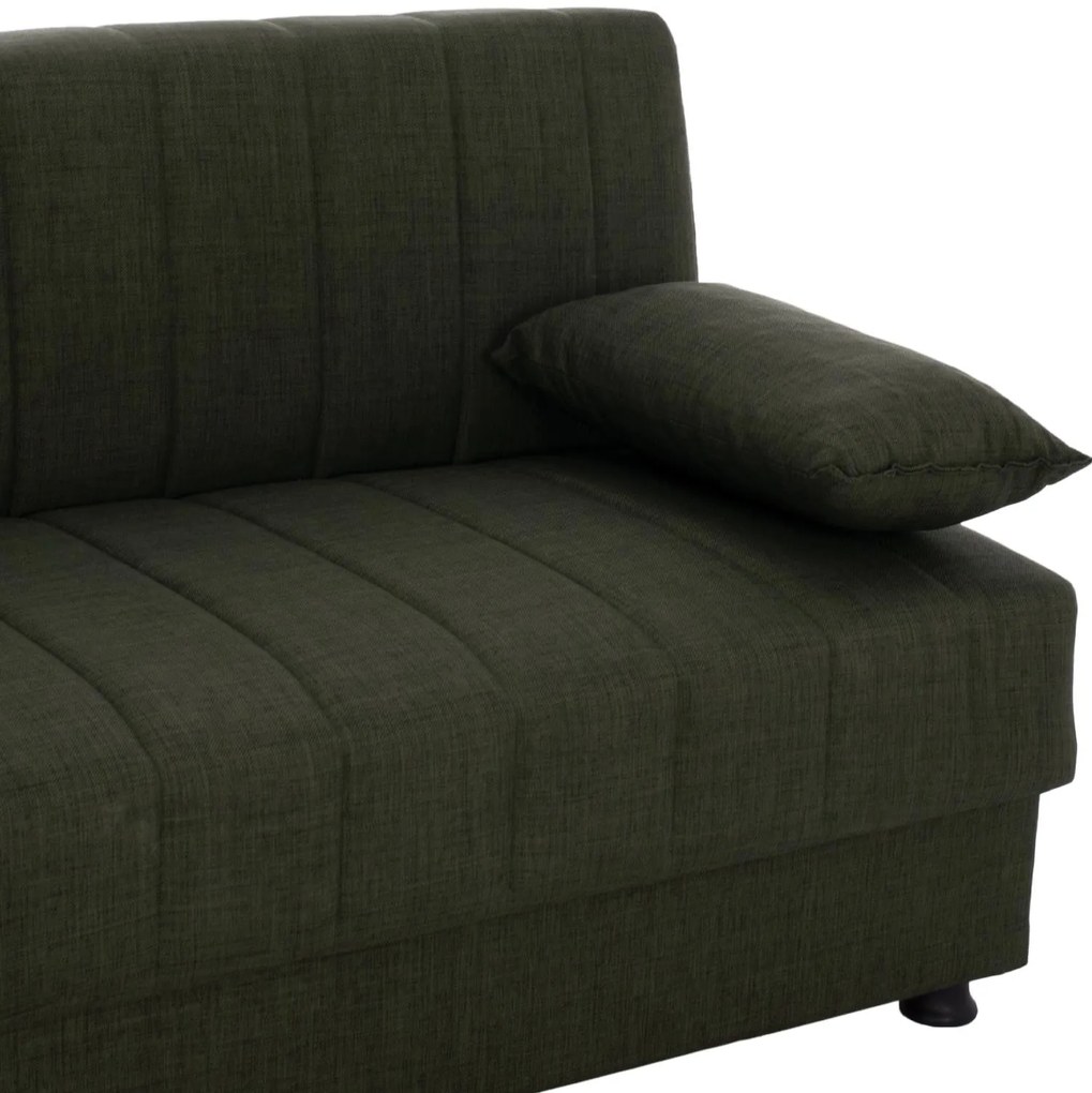 Καναπές - Κρεβάτι Andri 3θέσιος Σκούρο Λαδί 180x72x77 εκ. 180x72x77 εκ.