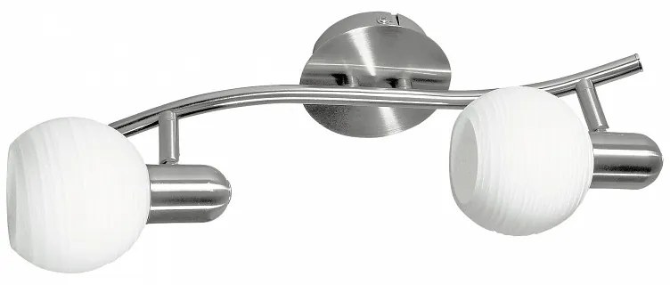 Rabalux Aurel Σποτ Μονό Νίκελ Ματ Μ15xΠ11xY36cm Με Λευκό Γυαλί 6342