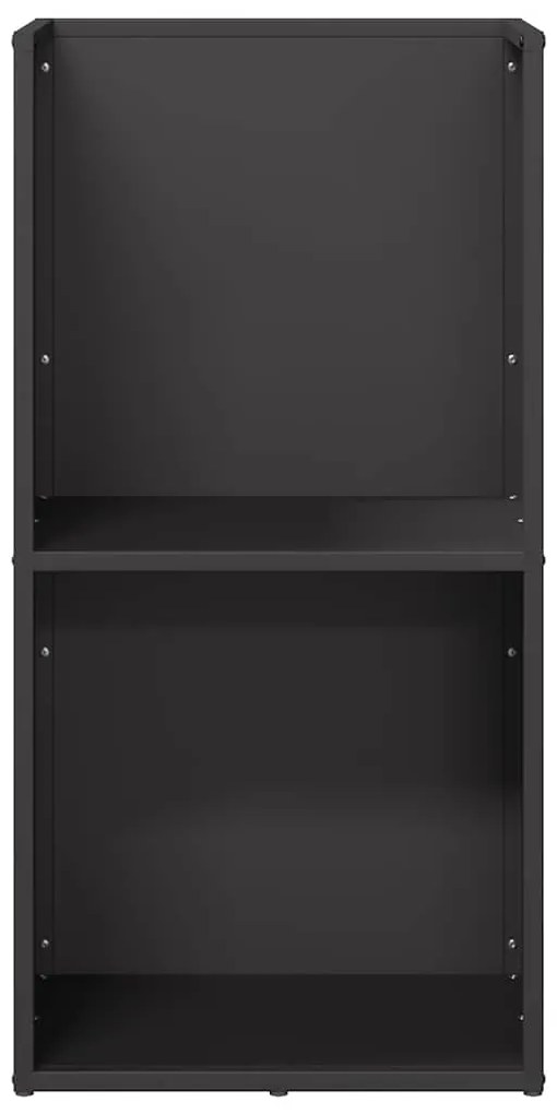 vidaXL Ράφι Καυσόξυλων Μαύρο 40x30x80 εκ. Χάλυβας ψυχρής έλασης