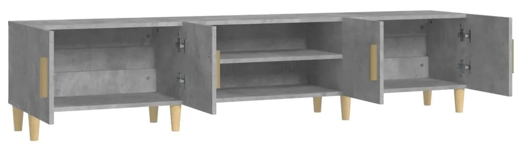 vidaXL Έπιπλο Τηλεόρασης Γκρι Σκυρ. 180x31,5x40 εκ. Επεξ. Ξύλο