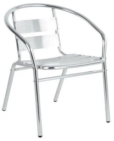 Πολυθρόνα Αλουμινίου Titan Ασημί 54x56x74cm - 14450047 - 14450047