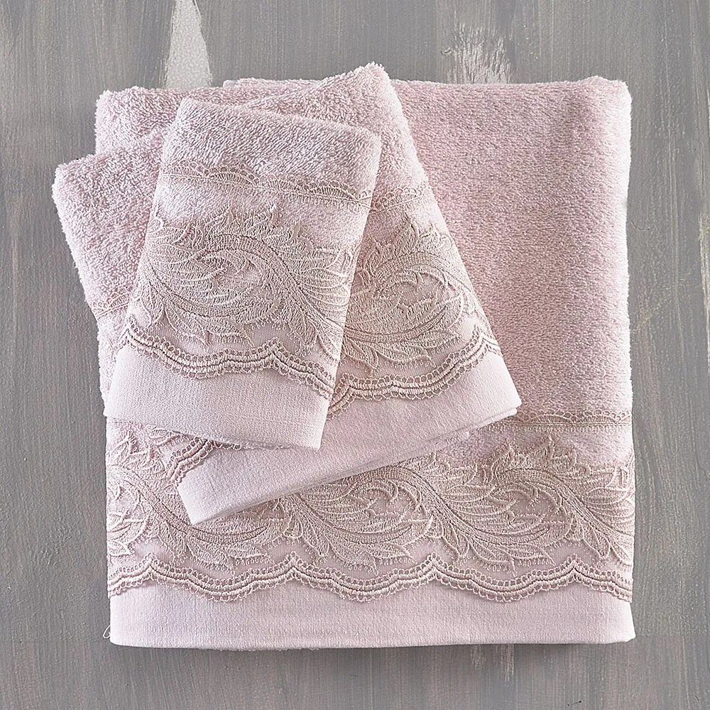 Πετσέτες Regatta (Σετ 3τμχ) Pink Ρυθμός Towels Set 100% Βαμβάκι