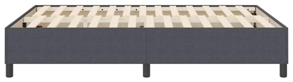 vidaXL Κρεβάτι με ελατήρια Σκούρο γκρι 160 x 200 cm Βελούδο