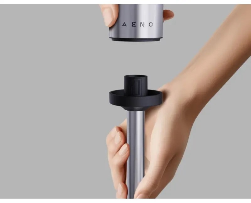 Μπλέντερ, τεμαχιστής και μίξερ 3 σε 1 AENO AHB0004B, 1200W, 0,5 l, 18 στάδια, Turbo, DC μοτέρ, Μαύρο/inox