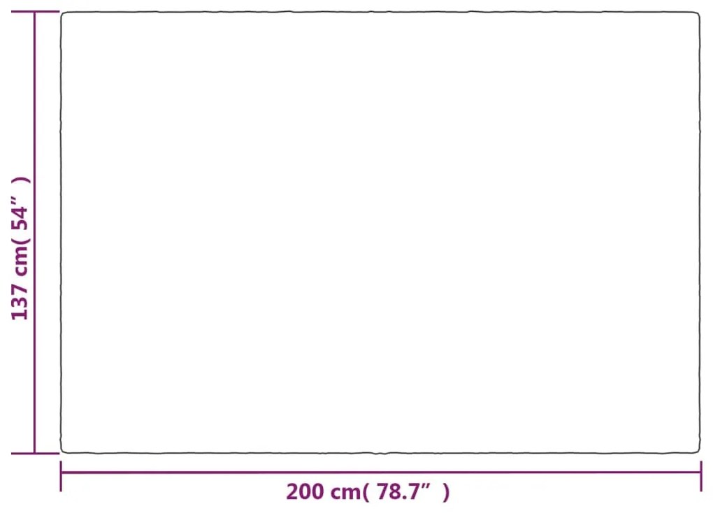 vidaXL Κουβέρτα Βαρύτητας με Κάλυμμα Γκρι 137x200 εκ. 10 κ. Υφασμάτινη