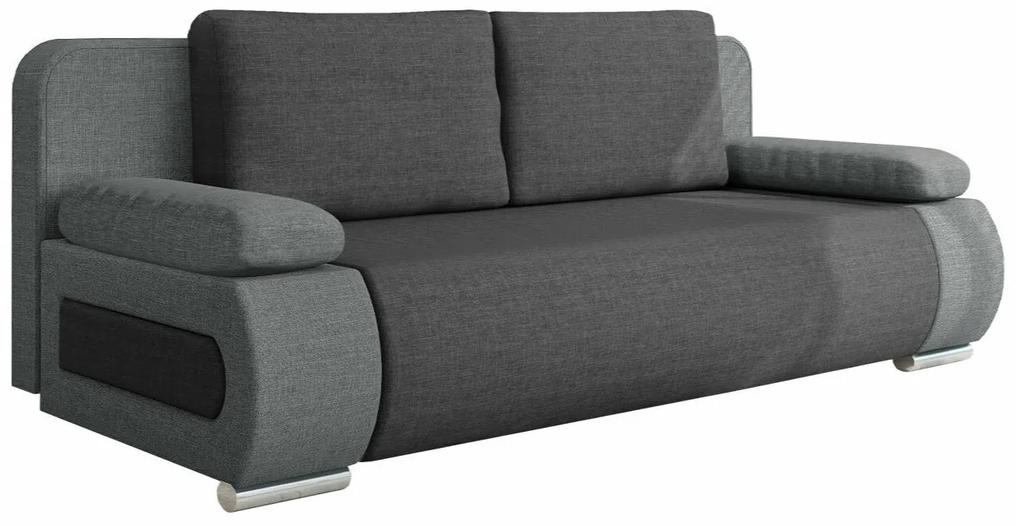 Καναπές κρεβάτι Comfivo 144, Αριθμός θέσεων: 2, Αποθηκευτικός χώρος, Ανοιχτό γκρι, Σκούρο γκρι, 77x200x92cm, 66 kg, Πόδια: Πλαστική ύλη | Epipla1.gr