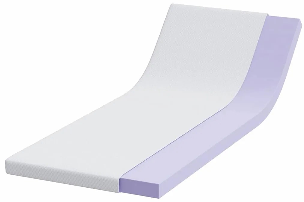 vidaXL Στρώματα Λευκό 70 x 200 cm 100% ύφασμα πολυεστέρα με τζακάρ