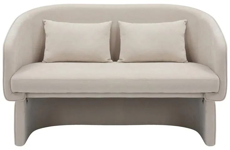 Καναπές διθέσιος Playmob ύφασμα σε μπεζ απόχρωση 65x128x79εκ 128x65x79 εκ.