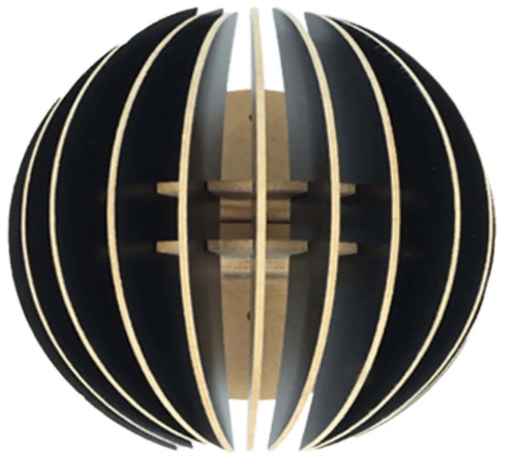 Φωτιστικό Τοίχου - Απλίκα 390FLH2117 19,5x16,5x19,5cm E27 40W Black Opviq