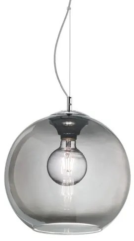 Κρεμαστό Φωτιστικό Οροφής 1xE27 Φιμέ Φ20cm Nemo 250311 Ideal Lux 250311